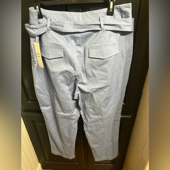NWT-Genius Garb-Sky Blue, Belted Waist Pants - Picture 4 of 4